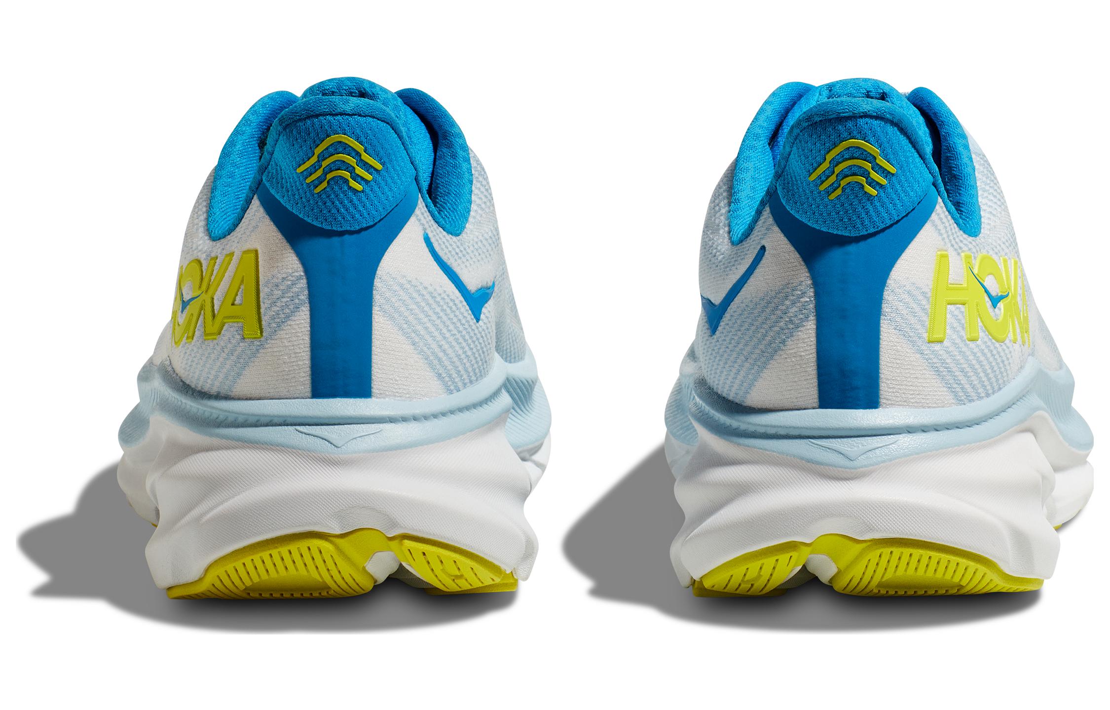 Lookbook HOKA Clifton 9 'Ice Water Evening Primrose' Lelaki Kasut Sukan 1127895-IWEP