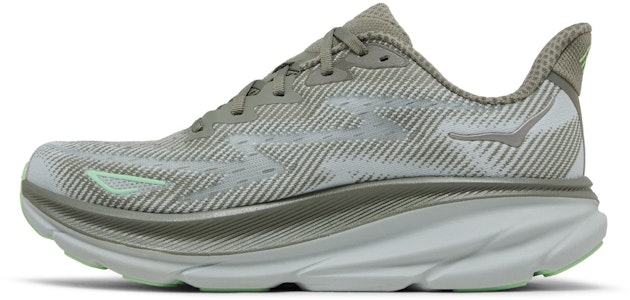 HOKA Clifton 9 'Olive Haze Mercury' Lelaki Kasut Larian 1127895-OHMR Lookbook HOKA Clifton 9 'Olive Haze Mercury' Lelaki Kasut Larian 1127895-OHMR