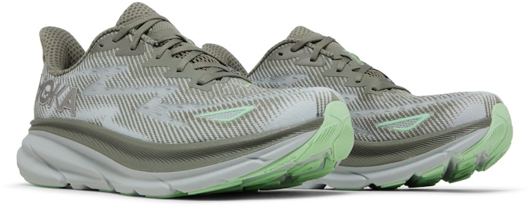 HOKA Clifton 9 'Olive Haze Mercury' Lelaki Kasut Larian 1127895-OHMR Cheap HOKA Clifton 9 'Olive Haze Mercury' Lelaki Kasut Larian 1127895-OHMR