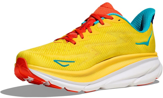 HOKA ONE ONE Clifton 9 运动耐磨透氣低幫跑步鞋 男款 黃色 Lookbook HOKA ONE ONE Clifton 9 运动耐磨透氣低幫跑步鞋 男款 黃色