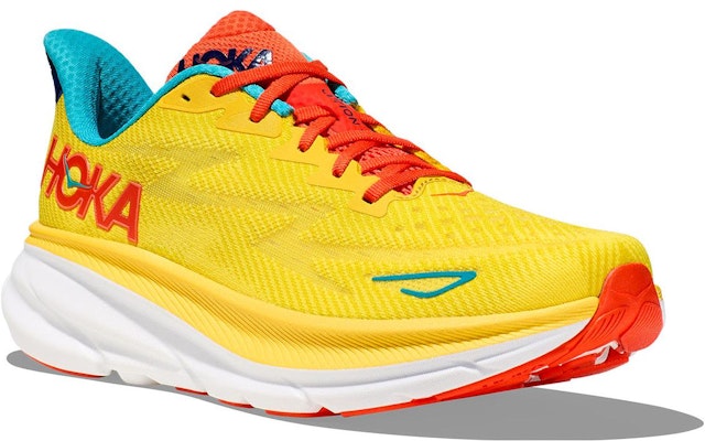 HOKA ONE ONE Clifton 9 运动耐磨透氣低幫跑步鞋 男款 黃色 Shop HOKA ONE ONE Clifton 9 运动耐磨透氣低幫跑步鞋 男款 黃色