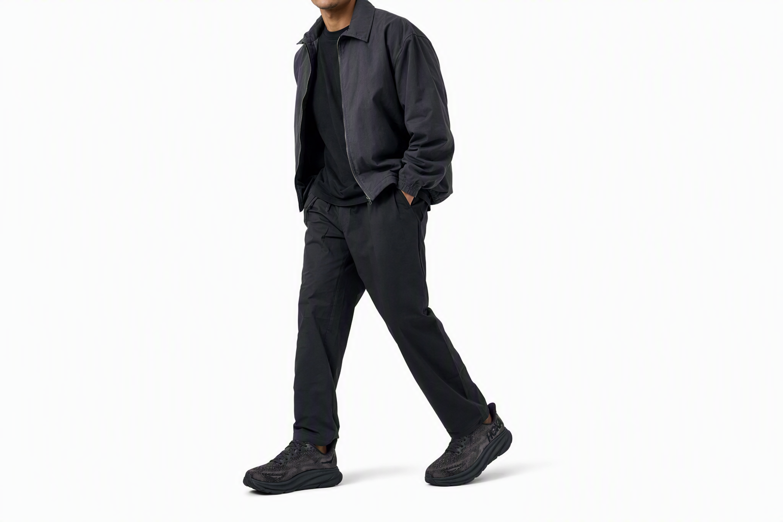 Order HOKA Clifton 9 Wide ''Triple Black'' Scarpe da Corsa Nere Uomo 1132210-BBLC