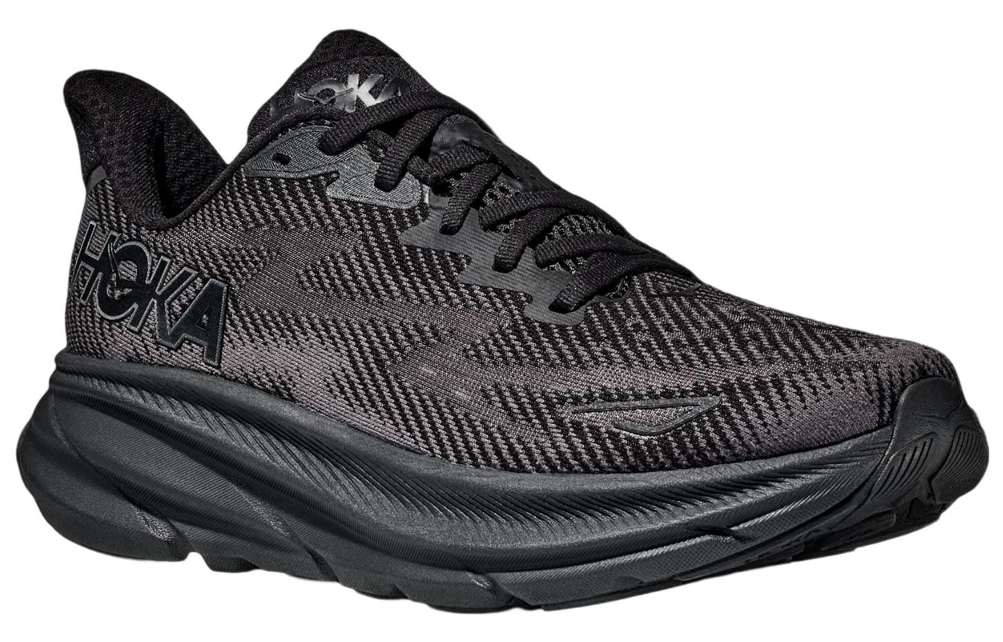 Shop HOKA Clifton 9 Wide ''Triple Black'' Scarpe da Corsa Nere Uomo 1132210-BBLC