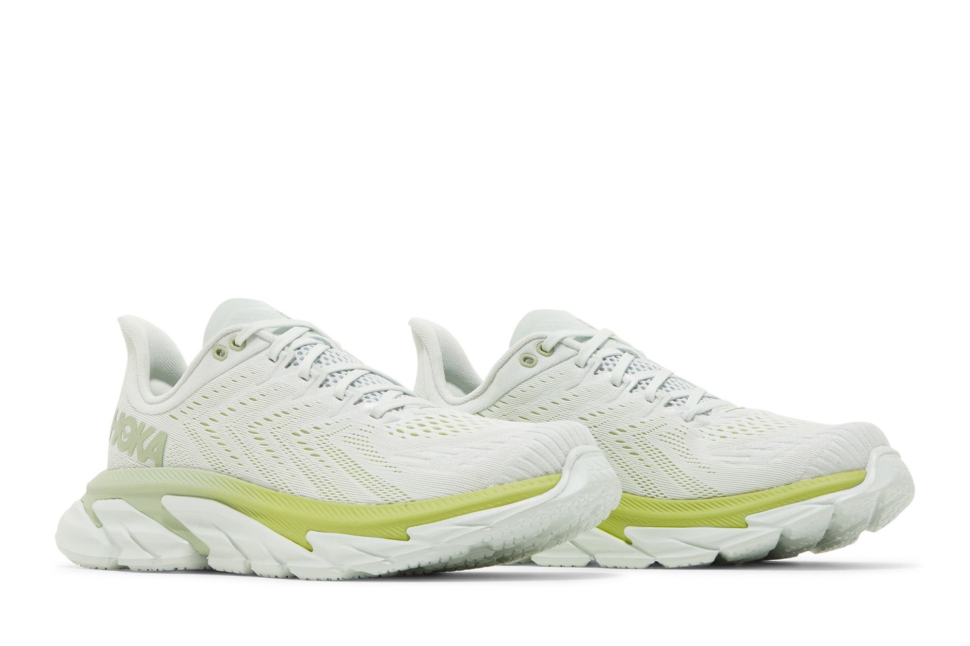 Cheap HOKA Clifton Edge ''Blau Blume Grün Leuchten'' 1126570-BFGGL