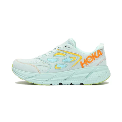 HOKA Clifton L 'Embroidery - Blue Glass'