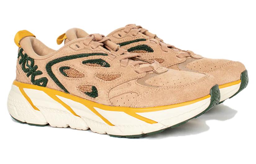 Lookbook HOKA ONE ONE Clifton L 舒適 耐磨防滑 低筒 跑步鞋 男款 棕色