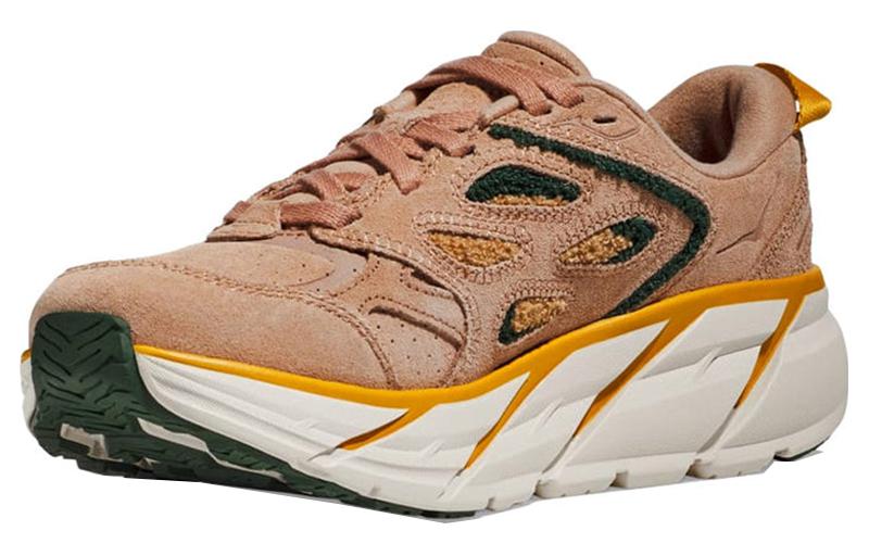 Shop HOKA ONE ONE Clifton L 舒適 耐磨防滑 低筒 跑步鞋 男款 棕色