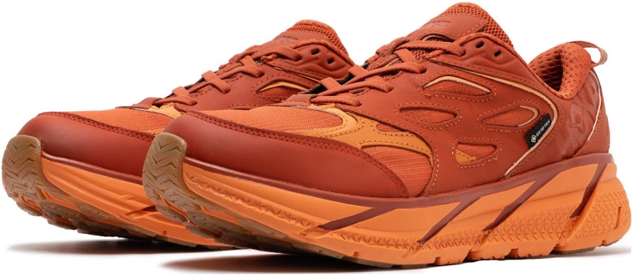 HOKA ONE ONE Clifton L GTX 燒橙/銅棕 男款 舒适百搭 防滑耐磨 低帮 跑步鞋 橙色 Lookbook HOKA ONE ONE Clifton L GTX 燒橙/銅棕 男款 舒适百搭 防滑耐磨 低帮 跑步鞋 橙色