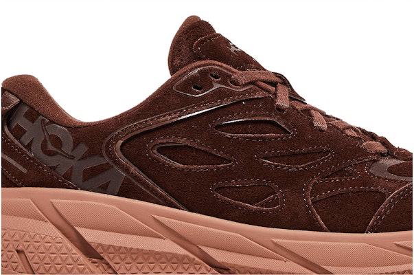 HOKA ONE ONE Clifton L 絨面革耐磨防滑低幫跑步鞋 男女同款 棕色 Order HOKA ONE ONE Clifton L 絨面革耐磨防滑低幫跑步鞋 男女同款 棕色