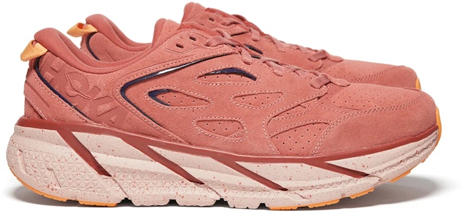 HOKA Clifton L Suede 'Earthenware Hot Sauce' Sepatu Lari Pria 1122571-EHSC Order HOKA Clifton L Suede 'Earthenware Hot Sauce' Sepatu Lari Pria 1122571-EHSC