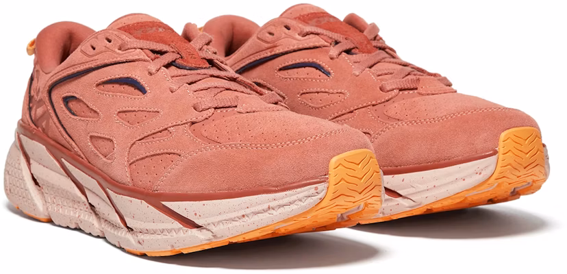 HOKA Clifton L 麂皮 '陶器辣酱' 运动鞋 1122571-EHSC Lookbook HOKA Clifton L 麂皮 '陶器辣酱' 运动鞋 1122571-EHSC