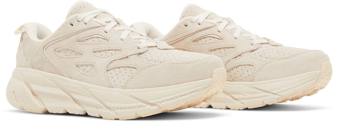 HOKA Clifton L Suede 'Eggnog' Kasut Lelaki 1122571-EEGG Cheap HOKA Clifton L Suede 'Eggnog' Kasut Lelaki 1122571-EEGG