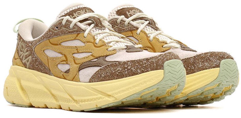 HOKA Clifton L Suede 'Elite Terrain System - Oat Milk Pollen' 1150910-OLL Lookbook HOKA Clifton L Suede 'Elite Terrain System - Oat Milk Pollen' 1150910-OLL