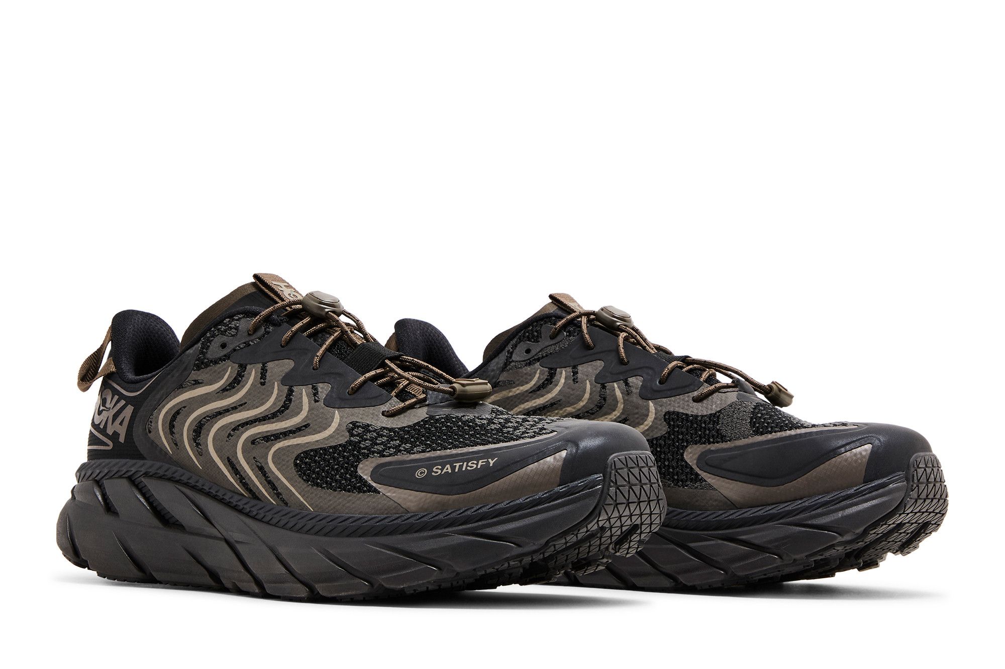 Cheap HOKA Clifton LS x Satisfy Forged Iron Sneakers 1143450
