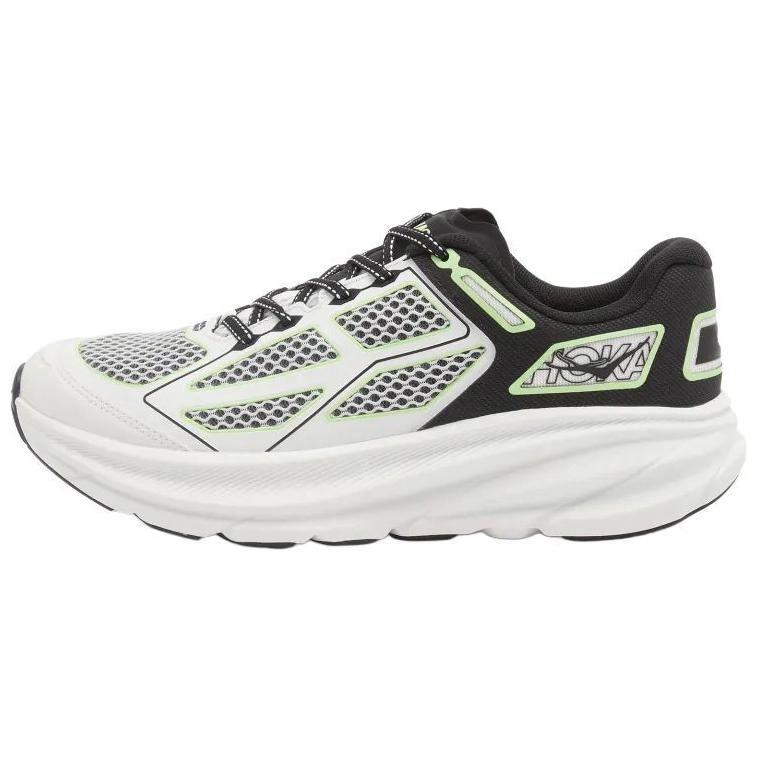 HOKA Clifton One9 'White Black Green' 1155370-BWHT