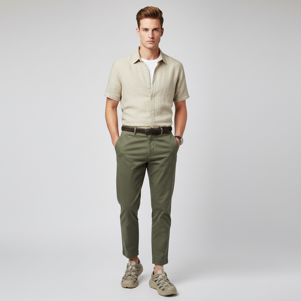 Lookbook HOKA Hopara 'Oxford Tan' Lelaki Kasual Sesuai untuk Aktiviti Outdoor. 1123112-OTOT