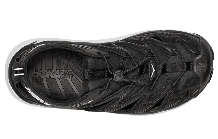 Lookbook Sandalia HOKA Hopara 'Negro Blanco' 1123112-BWHT