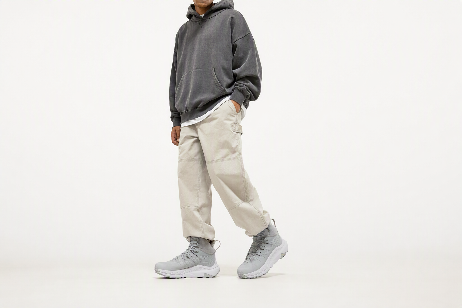 Order HOKA ONE ONE Kaha 2 GTX 防滑耐磨 舒適 高筒 戶外功能鞋 男女同款 灰色