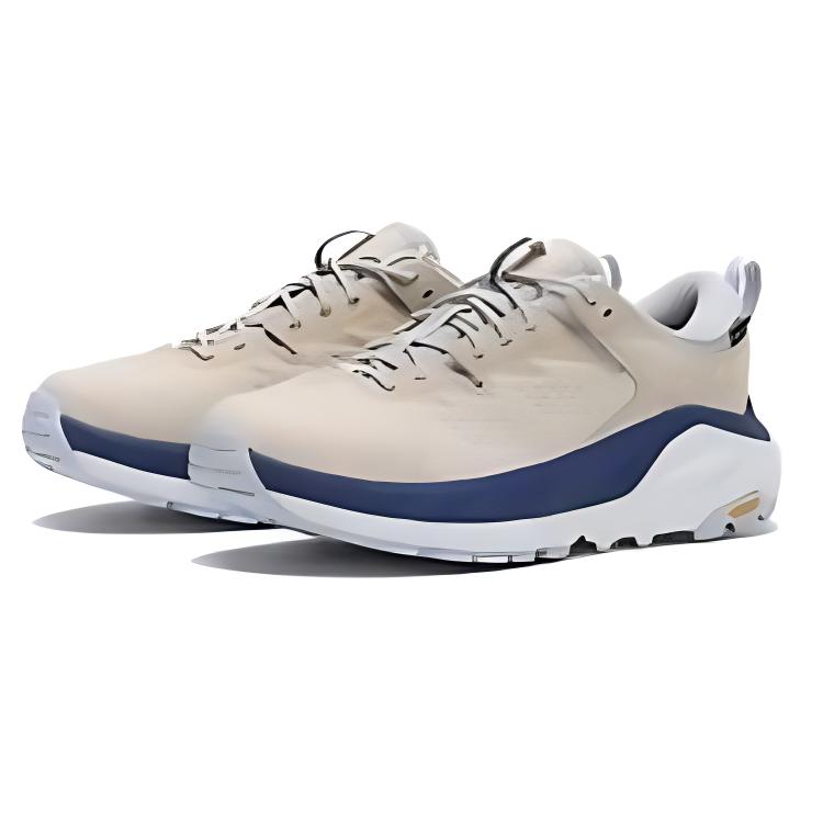 Lookbook HOKA Kaha Low GTX 'Oat Milk Vaporous' Sepatu Hiking Pria/Wanita 1123114-OPR