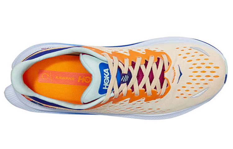 Lookbook HOKA Kawana 'Short Bread Bluing' Zapatillas Running Azul y Beige 1123163-SBBN