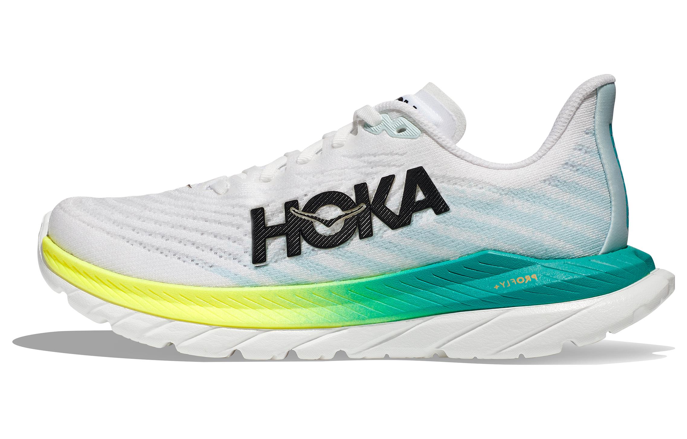 HOKA Mach 5 2E Wide 'White Blue Glass' 1136677-WBGL