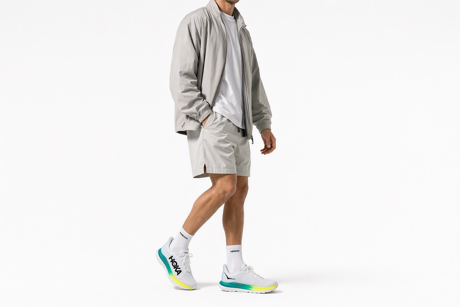 Order HOKA Mach 5 2E Breed ''Wit Blauw Glas'' 1136677-WBGL
