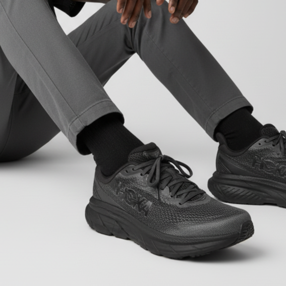 Order HOKA Mach 6 Wide ''Black Outer Orbit'' Lelaki Running Kasut 1147833-BCKT