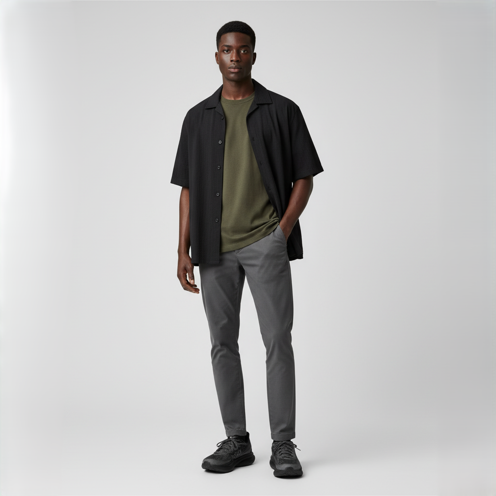 Lookbook HOKA Mach 6 Wide ''Black Outer Orbit'' Lelaki Running Kasut 1147833-BCKT