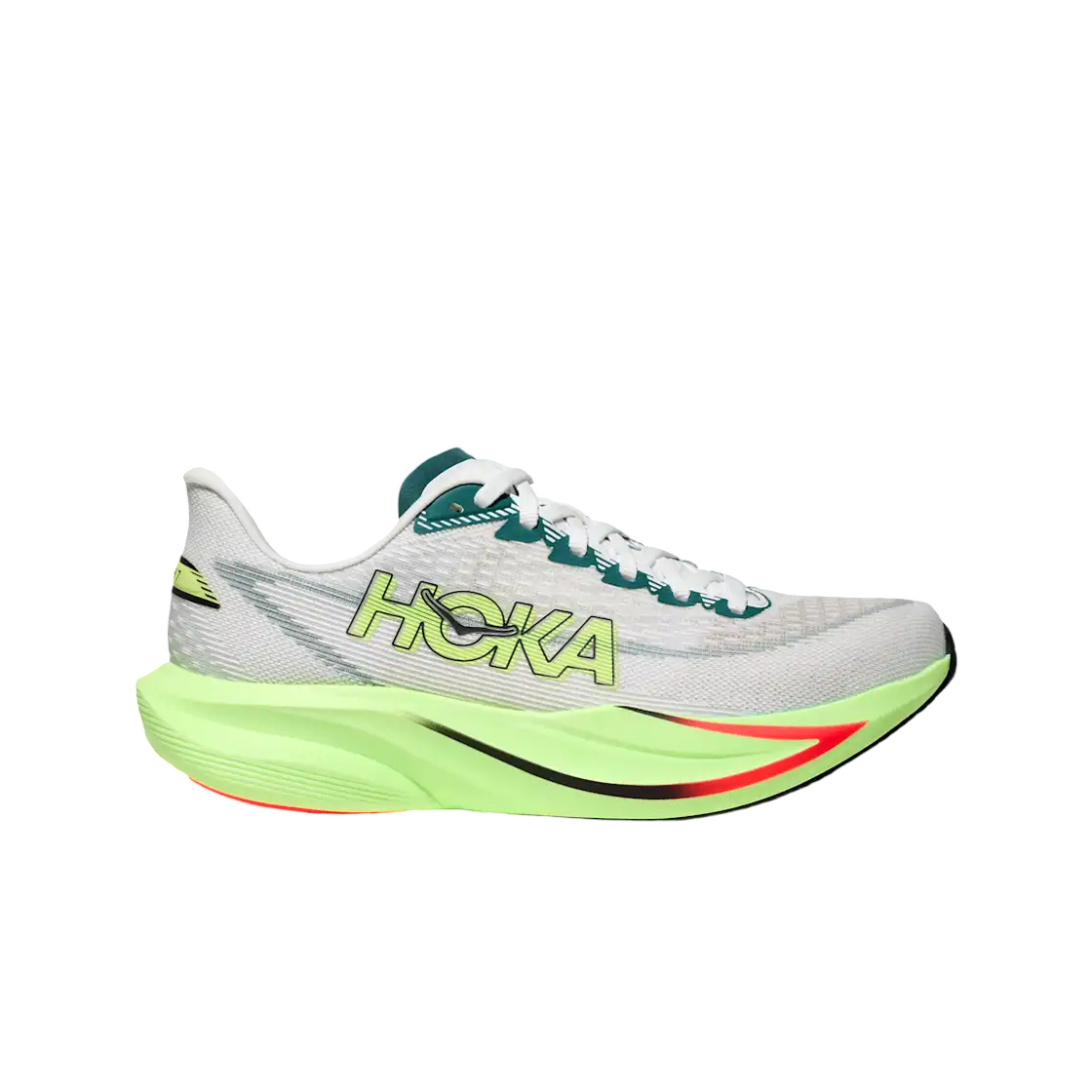 HOKA Mach 7 2E Wide 'White Green' 1171905-FYZ