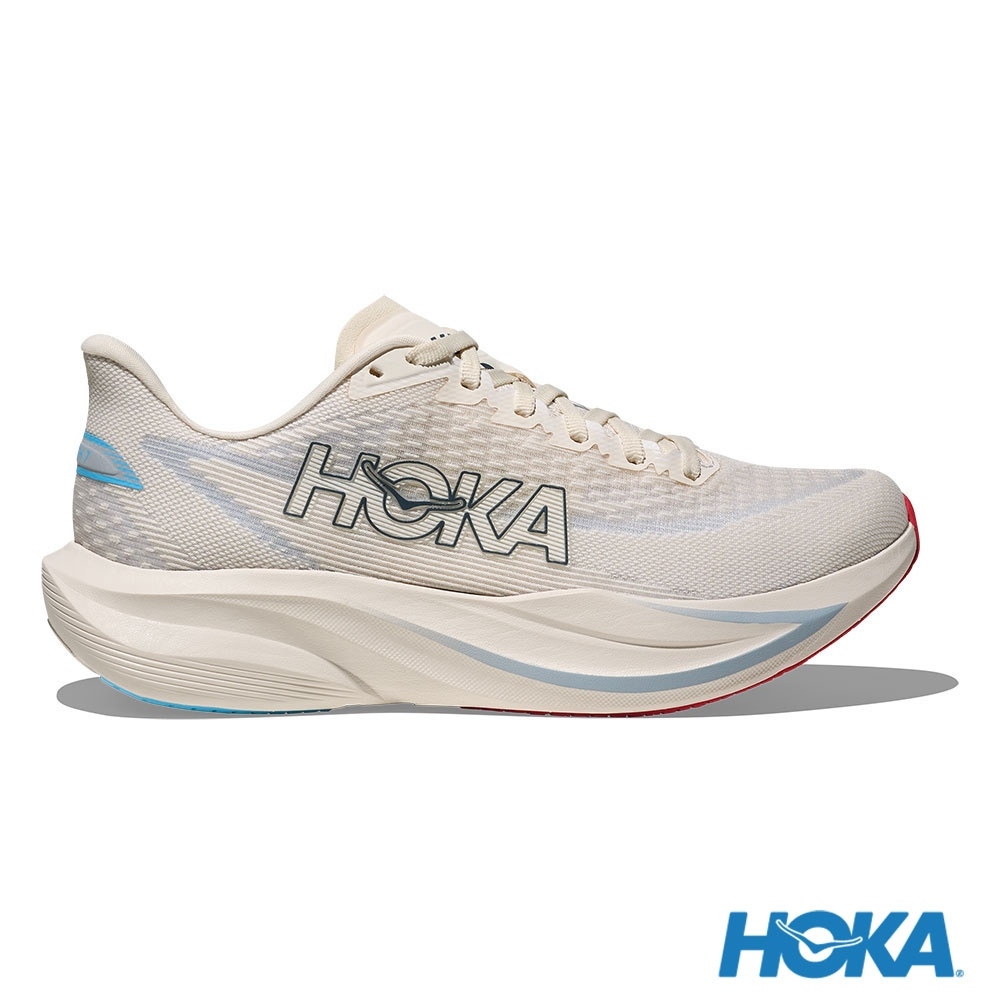 Lookbook HOKA Mach 7 慢跑鞋 雪岩白/天藍 HO1171938ASRN