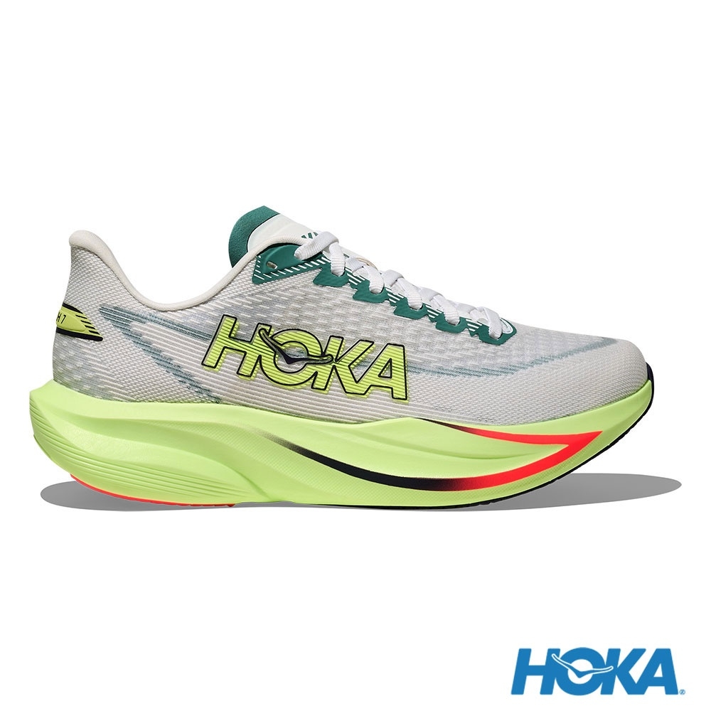 Lookbook HOKA Mach 7 寬楦跑鞋 霜白/霓虹黃 HO1171905FYZ