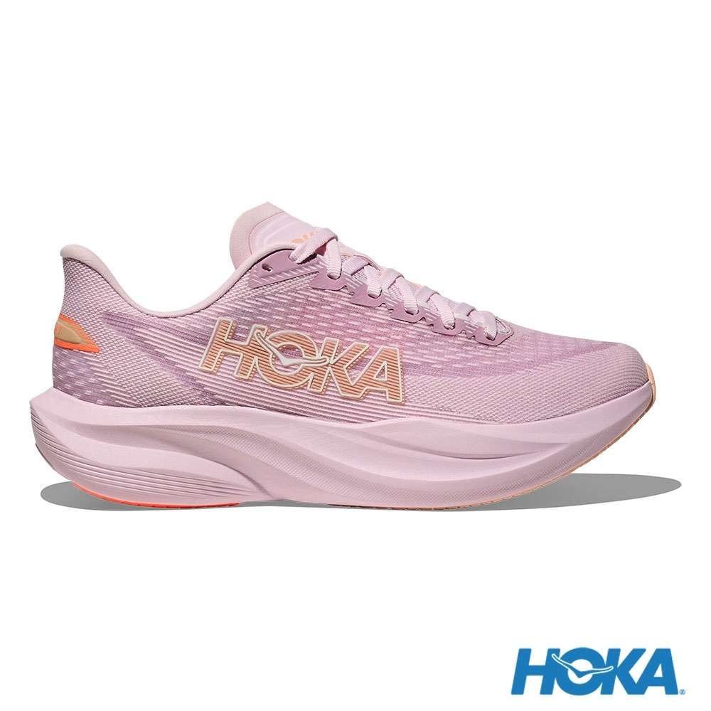 Lookbook HOKA Mach 7 寬楦跑鞋 淡紫色/晨橘色 HO1171906LRMT