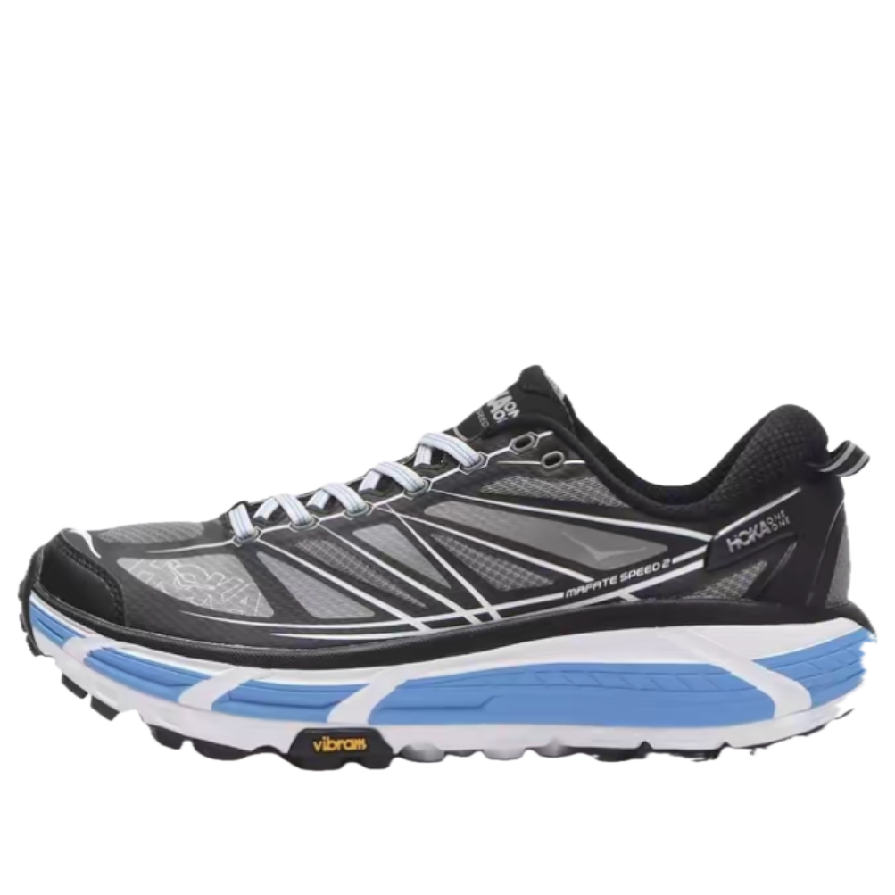 HOKA Mafate Speed 2 'Black White Blue' 1126851-BWHT
