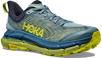 Shop HOKA ONE ONE Mafate Speed 4 極速馬法特4 減震防滑耐磨 低筒 跑步鞋 藍黃