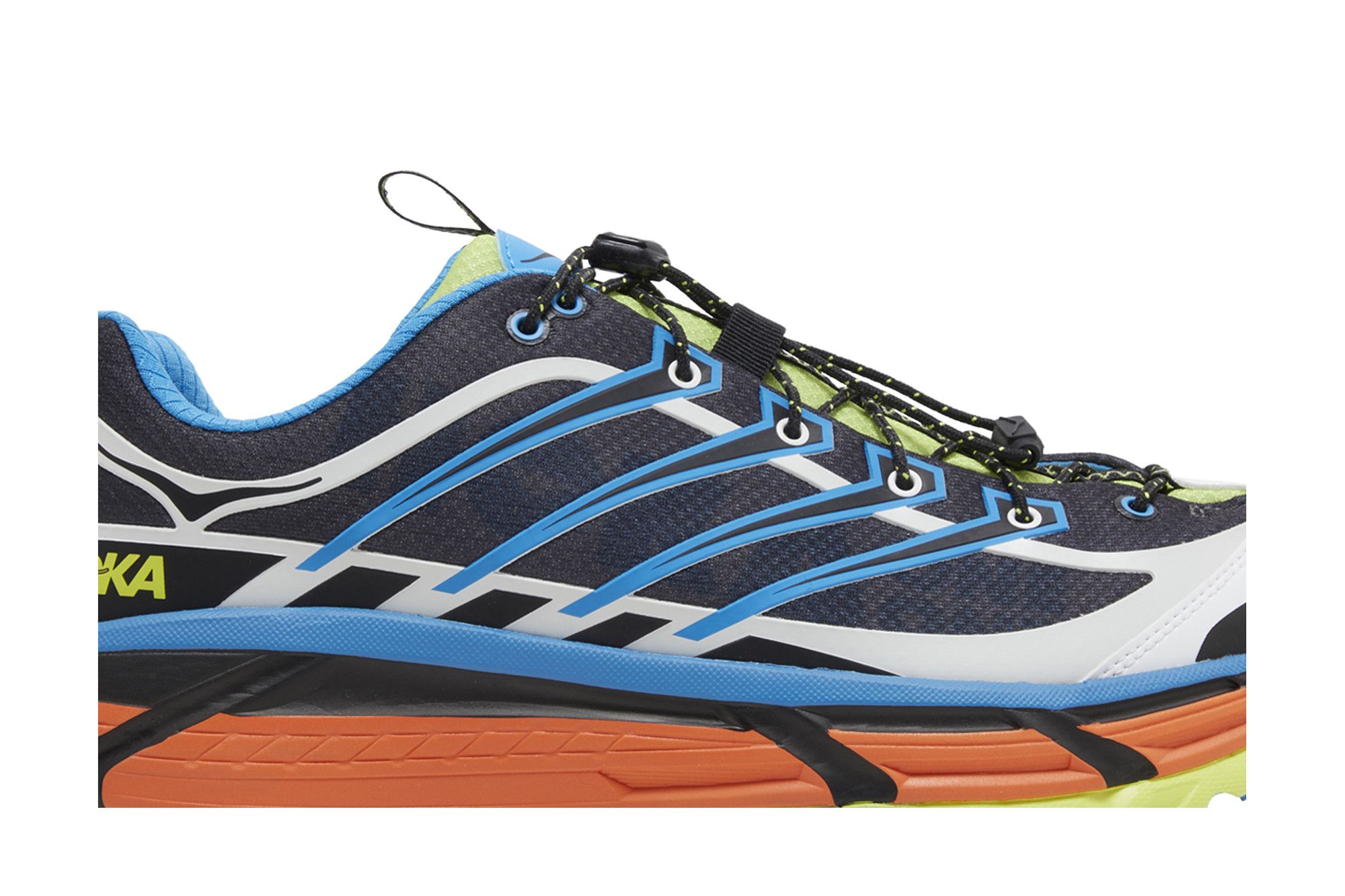 Lookbook HOKA Mafate Three2 黑色Diva藍橙配色 1141572-BDVB