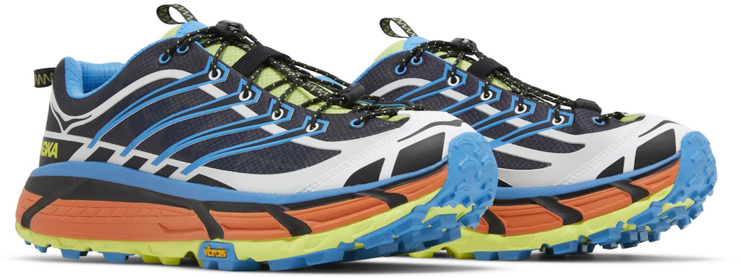 HOKA Mafate Three2 黑色Diva藍橙配色 1141572-BDVB 1