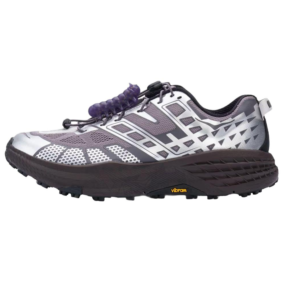 HOKA ONE ONE × UNNA Speedgoat 2 Trail Running Shoes Silver Purple 1178290-ALX