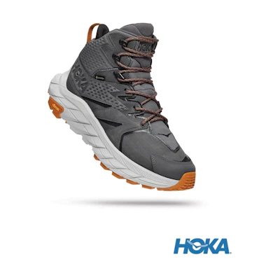 HOKA ONE ONE Anacapa Mid GORE-TEX Hiking Shoes Castle Rock/Grey Mist Gray