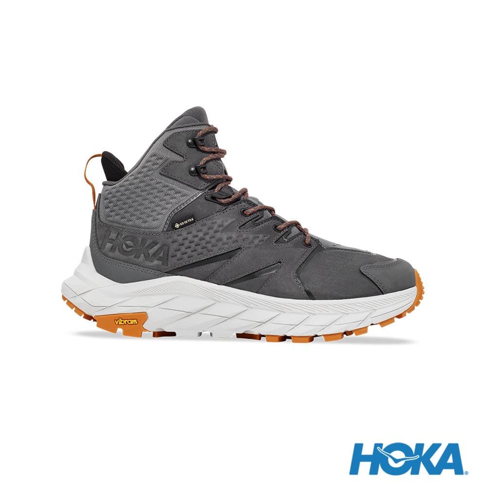 HOKA ONE ONE Anacapa Mid GORE-TEX Hiking Shoes Castle Rock/Grey Mist Gray 圖 6