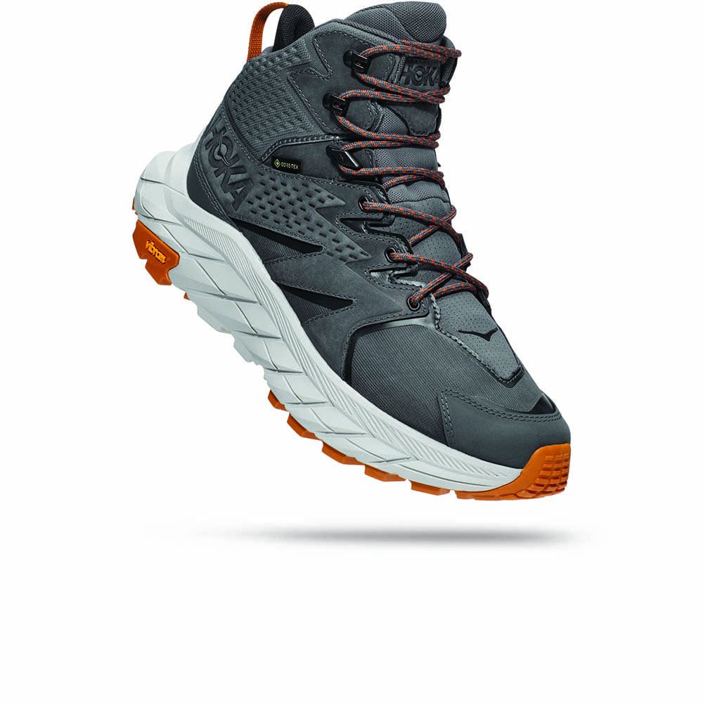 HOKA ONE ONE Anacapa Mid GORE-TEX Hiking Shoes Castle Rock/Grey Mist Gray 圖 10
