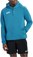HOKA ONE ONE Blue Pullover Hoodie with Relaxed Fit and Letter Print. 1135056-BESL HOKA ONE ONE Blue Pullover Hoodie with Relaxed Fit and Letter Print. 1135056-BESL