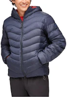 HOKA ONE ONE Blue Solid Color Hooded Zip-Up Jacket 1141753-OSP HOKA ONE ONE Blue Solid Color Hooded Zip-Up Jacket 1141753-OSP