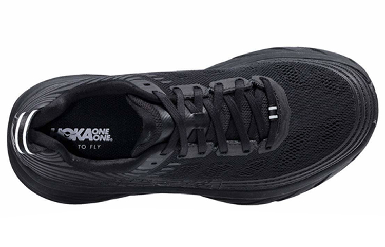 Lookbook HOKA ONE ONE Bondi 6 戶外 低幫 跑步鞋 男款 黑 寬版