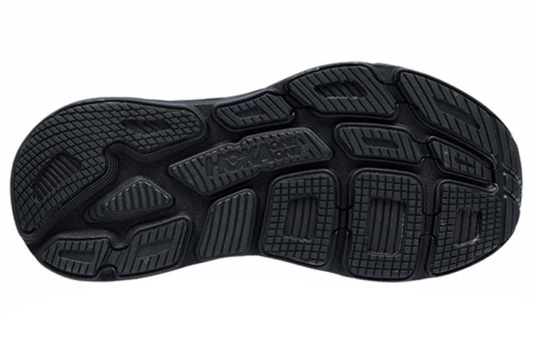 Shop HOKA ONE ONE Bondi 6 戶外 低幫 跑步鞋 男款 黑 寬版