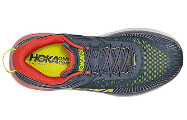 Lookbook HOKA ONE ONE Bondi 7 低筒 跑步鞋 男款 灰粉