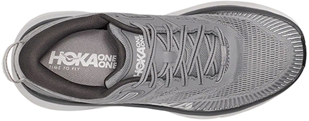 HOKA ONE ONE Bondi 7 寬楦 低筒跑鞋 灰色 Lookbook HOKA ONE ONE Bondi 7 寬楦 低筒跑鞋 灰色