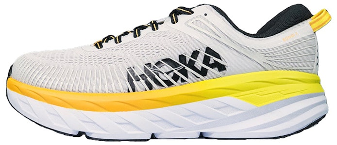 HOKA ONE ONE Bondi 7 寬楦 跑步鞋 男款 黃灰 Buy HOKA ONE ONE Bondi 7 寬楦 跑步鞋 男款 黃灰