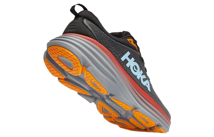 Purchase HOKA ONE ONE Bondi 8 減震防滑耐磨 低筒 跑步鞋 男款 黑橙