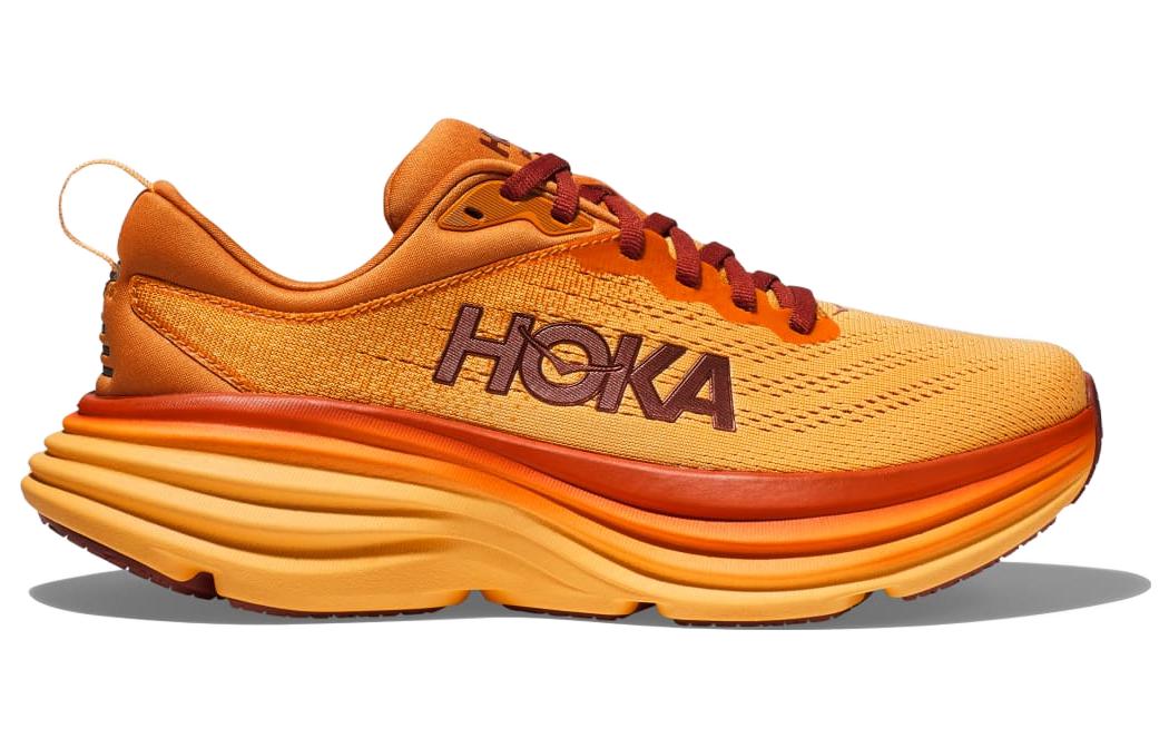 Order HOKA ONE ONE Bondi 8 舒適百搭 低筒 跑步鞋 男款 琥珀色