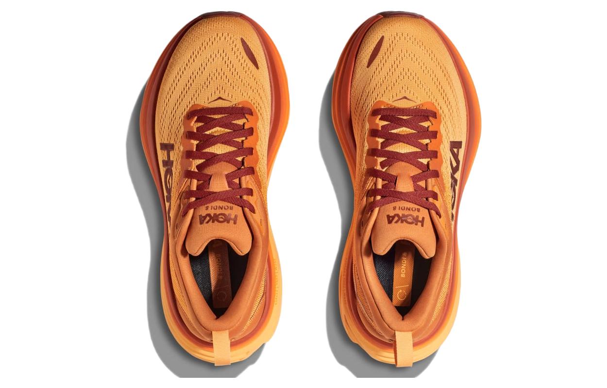 Lookbook HOKA ONE ONE Bondi 8 舒適百搭 低筒 跑步鞋 男款 琥珀色